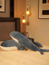 Joyful Jumbo Blue Whale Cuddle Pillow - Cute Nap Cushion Bedroom Home Decor